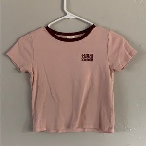 “AMOUR AMOUR AMOUR” children’s shirt size 9/10